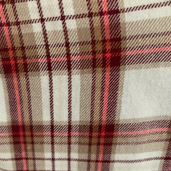 Old Navy Maroon, Red, &Tan Plaid Button-Up Blouse
Excellent condition - Picture 4 of 6